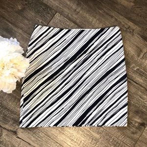 Ann Taylor Petite Bias Print Madison Skirt